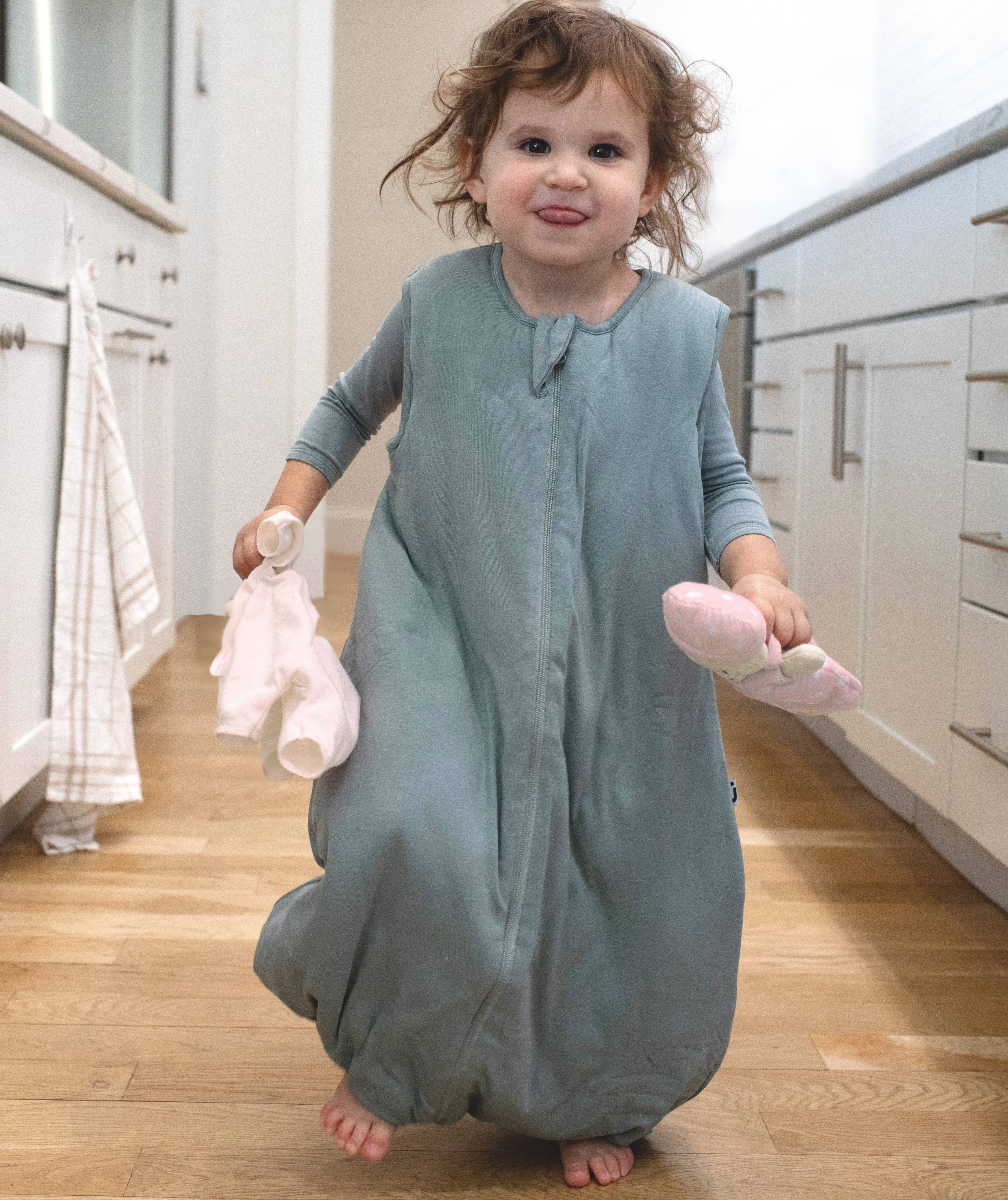 SLEEP BAG WALKER: Sage / 18-24 months / 1.0-Little Sprout