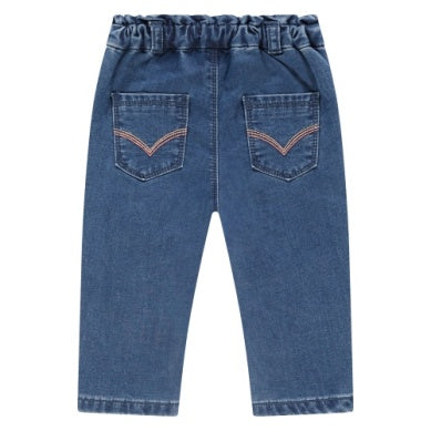 Baby Girls Paperbag Denim - Medium Blue