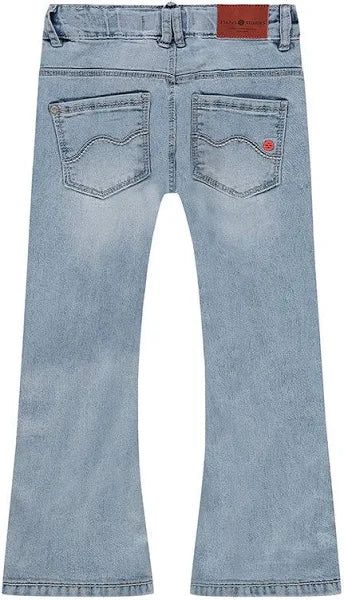 Girls Flared Denim - Blue Denim