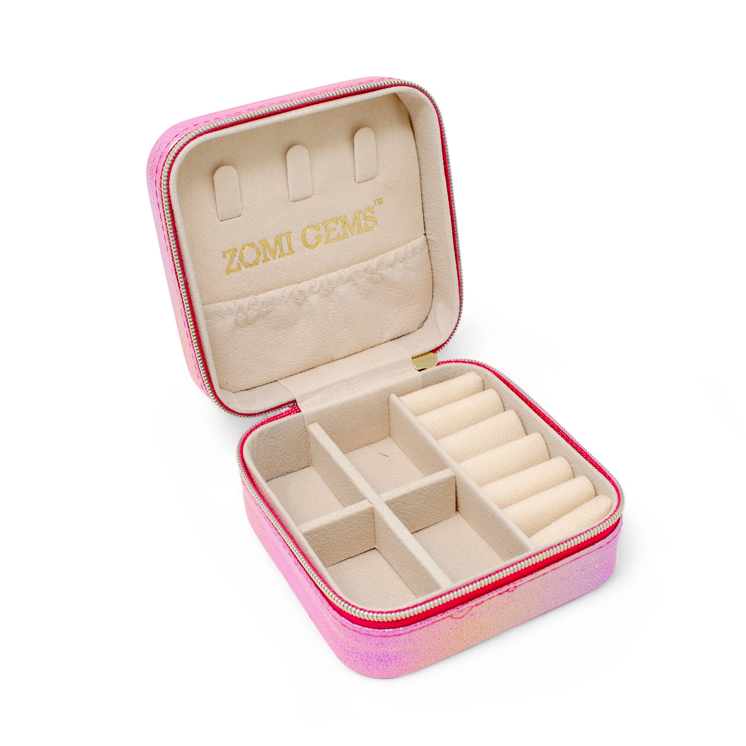 Mermaid Seashell Pearl Jewelry Box: Hot Pink