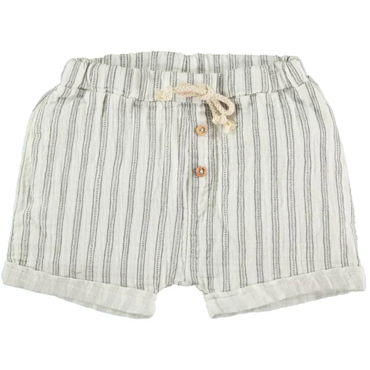 Stripes Shorts - Ecru