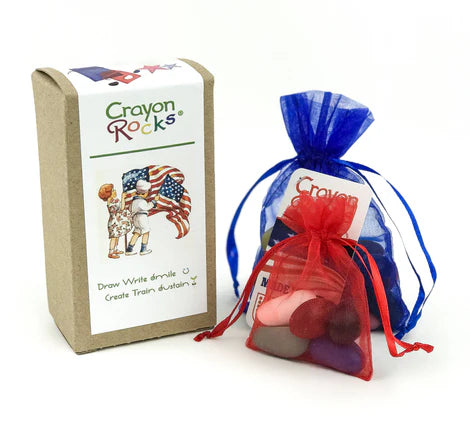 Crayon Rocks - Patriotic-Little Sprout
