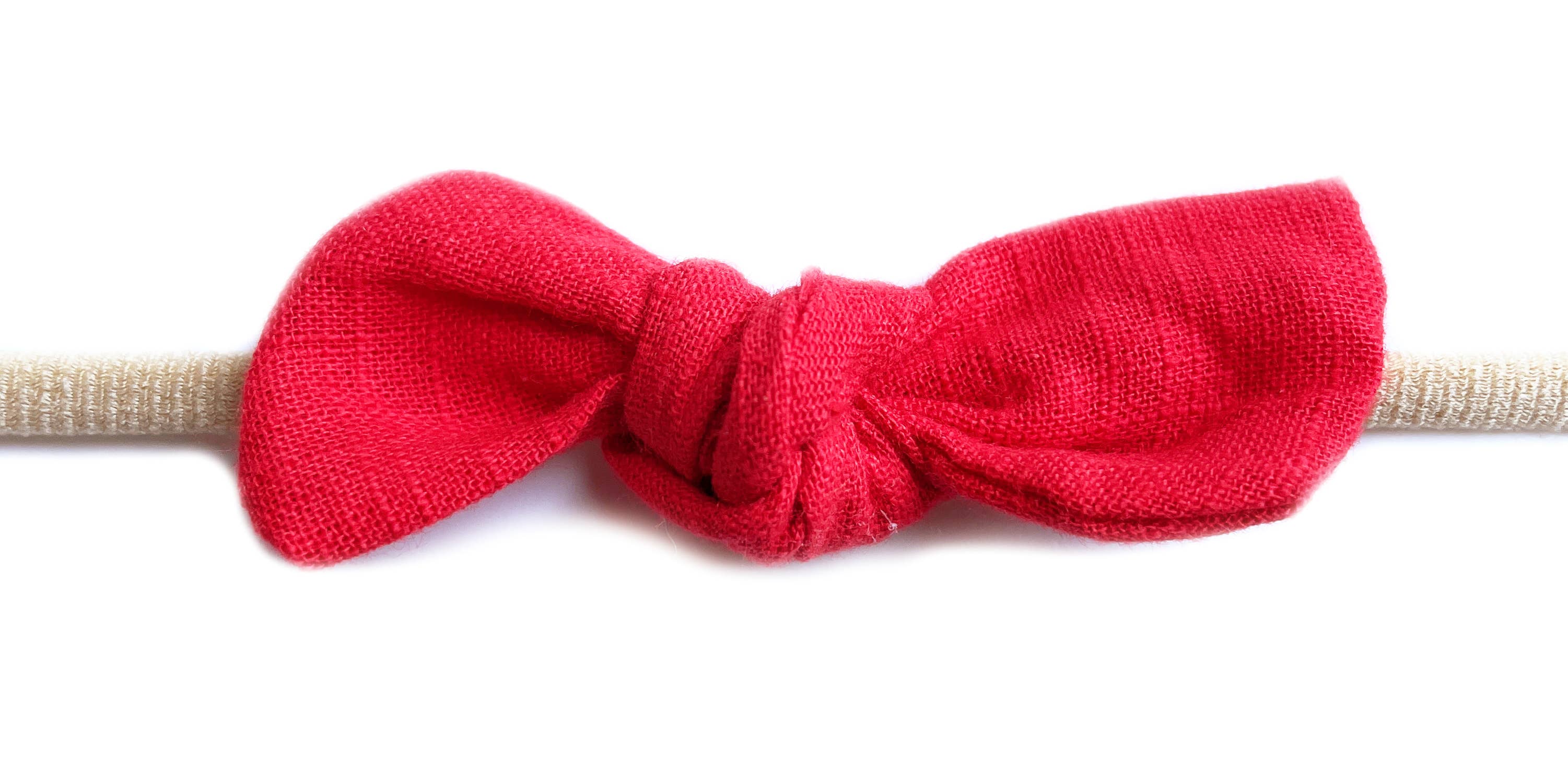 Baby Headband Cute Little Megan Tie Knot Bow Knot For Infant: Wheat