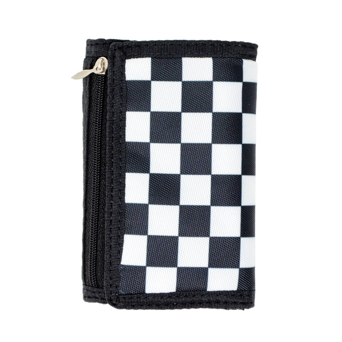 Checkered Boy Wallet: Blue