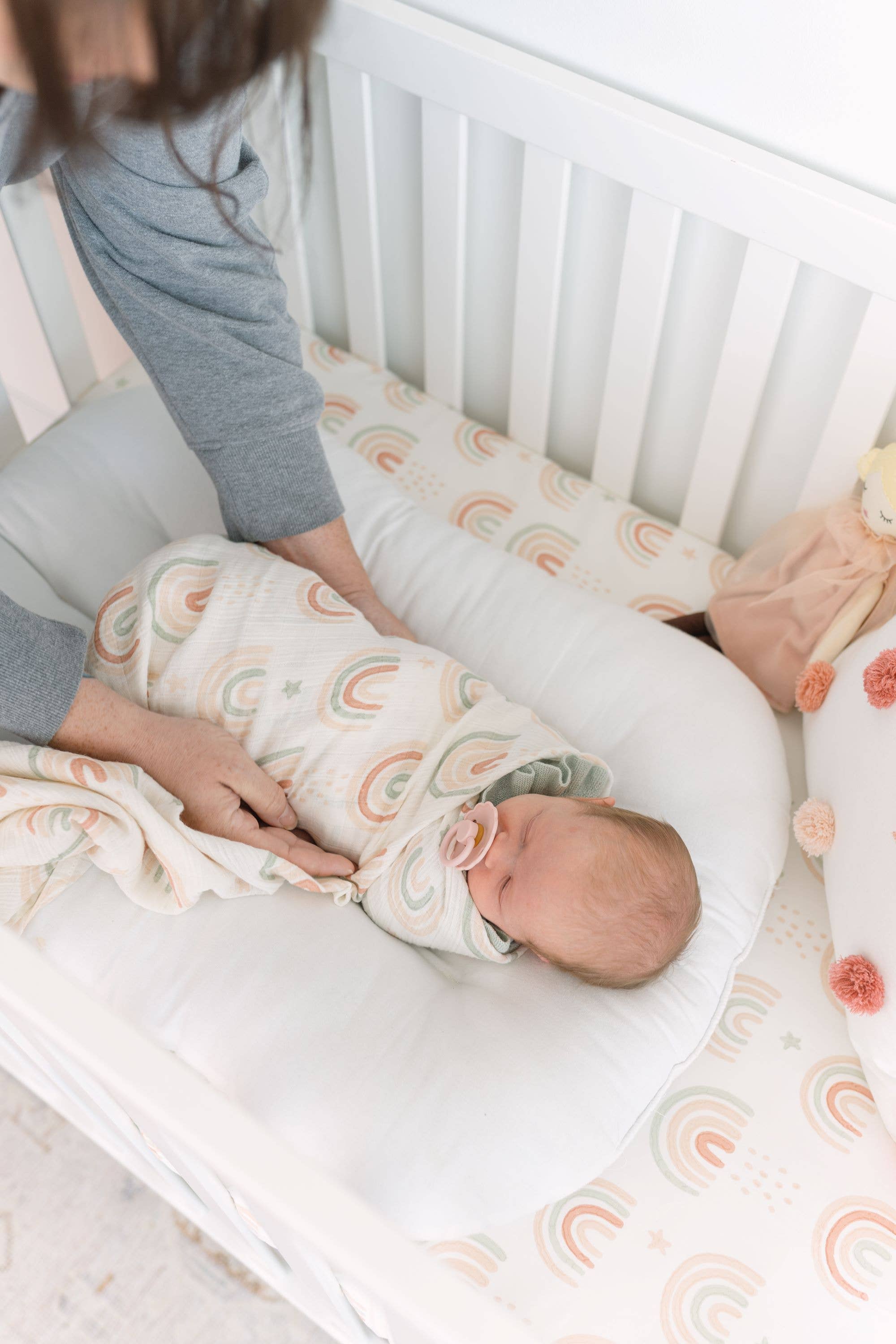 Parker 2-pc. Swaddle Set (Butterfly/Rainbow)