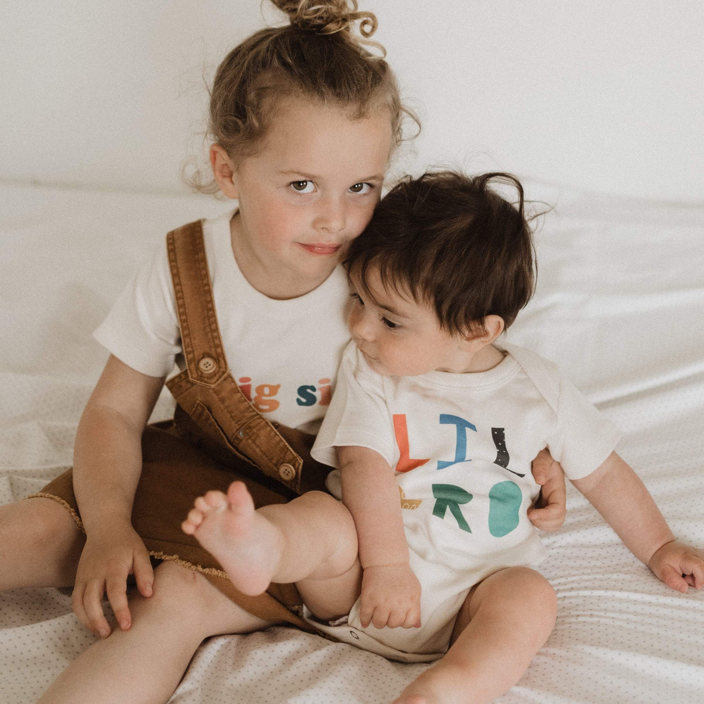 Baby graphic organic bodysuit | lil bro original : Default / 6-9M
