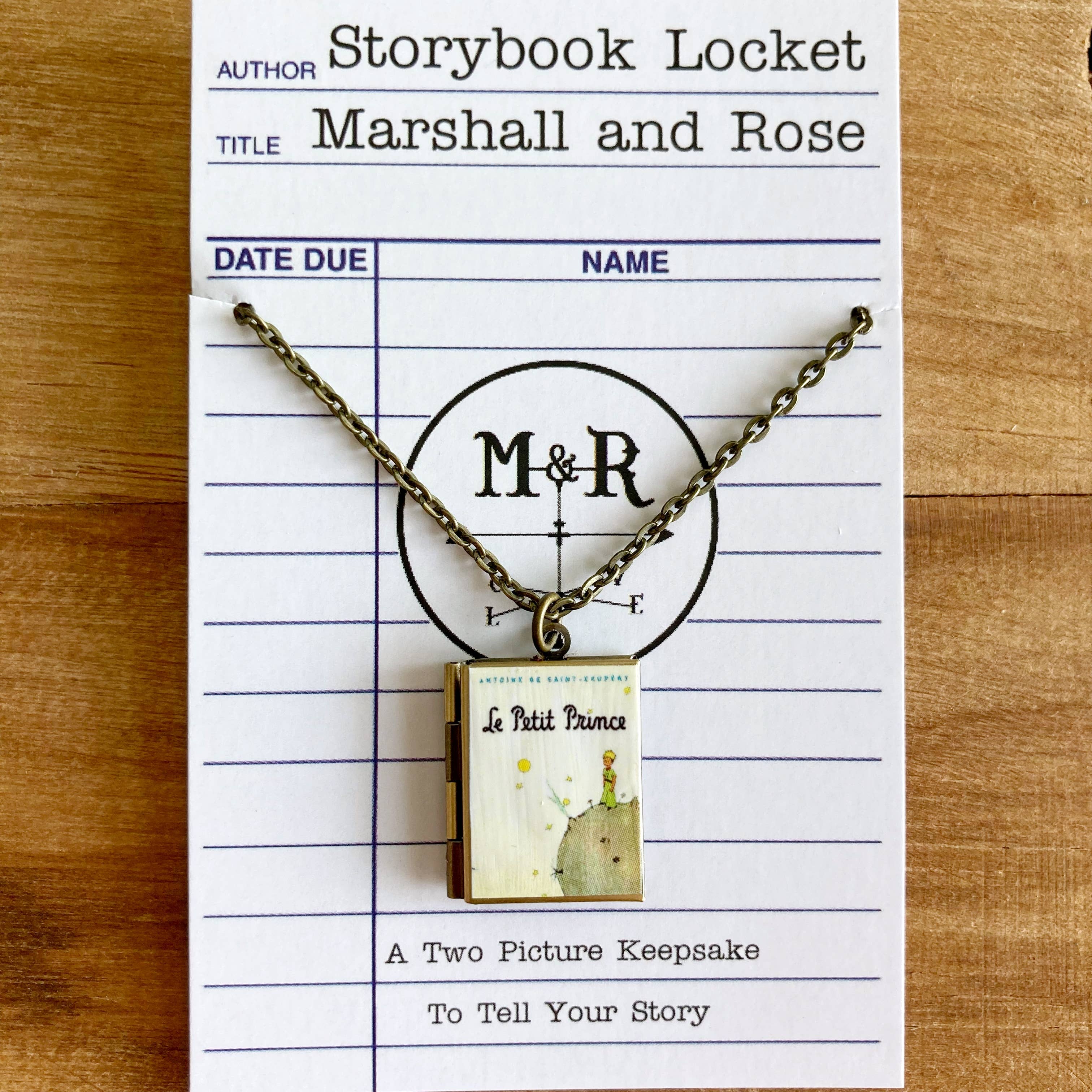 Book Locket The Little Prince (French Edition): Bronze