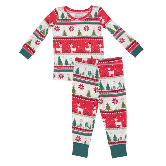 baby LS loungewear set fair isle aw23