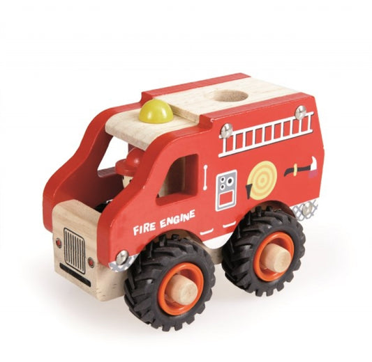 wooden fire truck