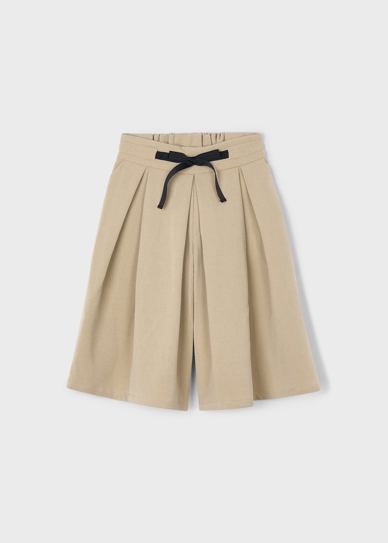 Girl Bow Midi Pants Wood Mayoral Little Sprout
