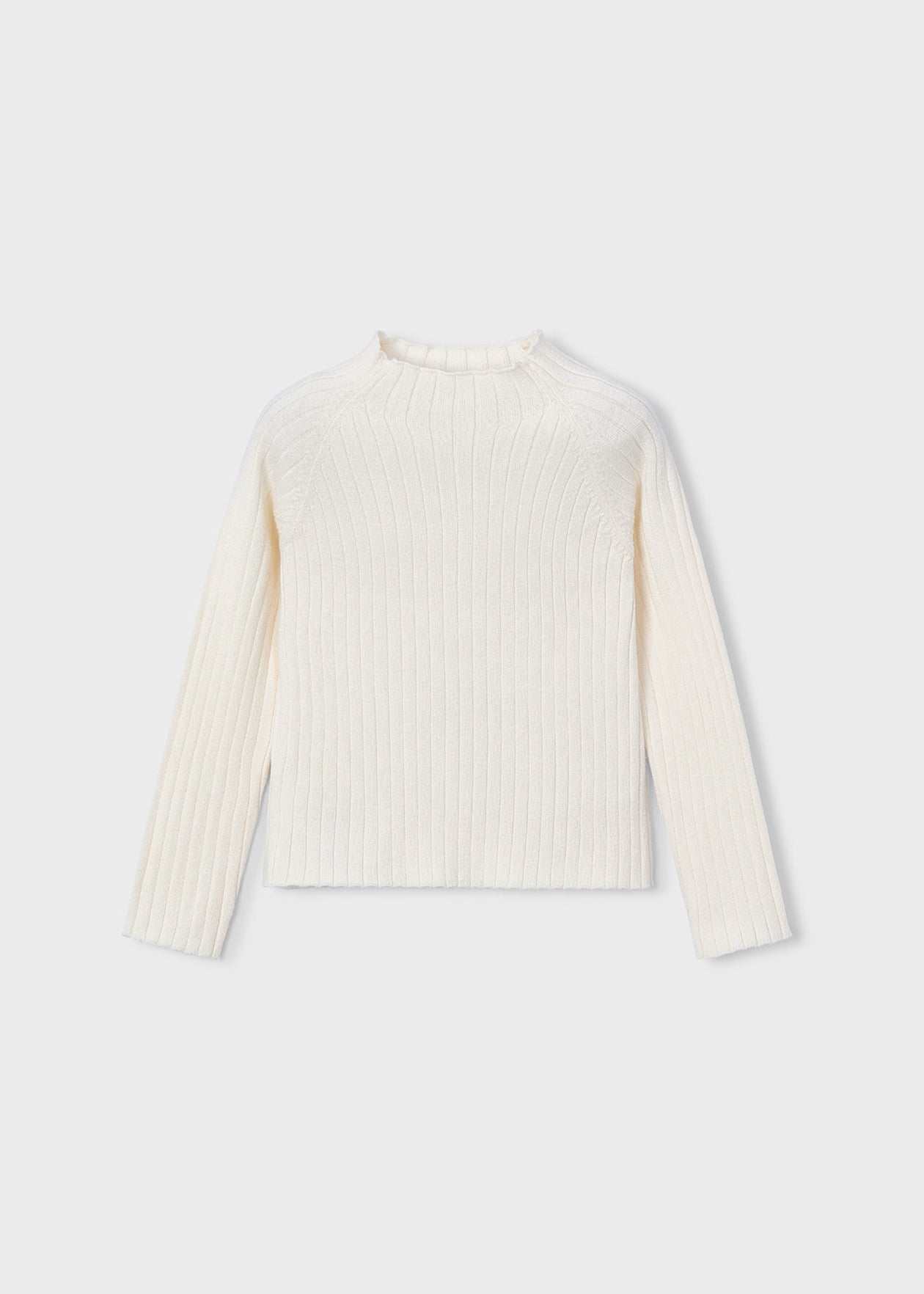Mock Neck Knit Sweater - Macchiato