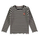 Girls Rib Long Sleeve T-Shirt - Nearly Black