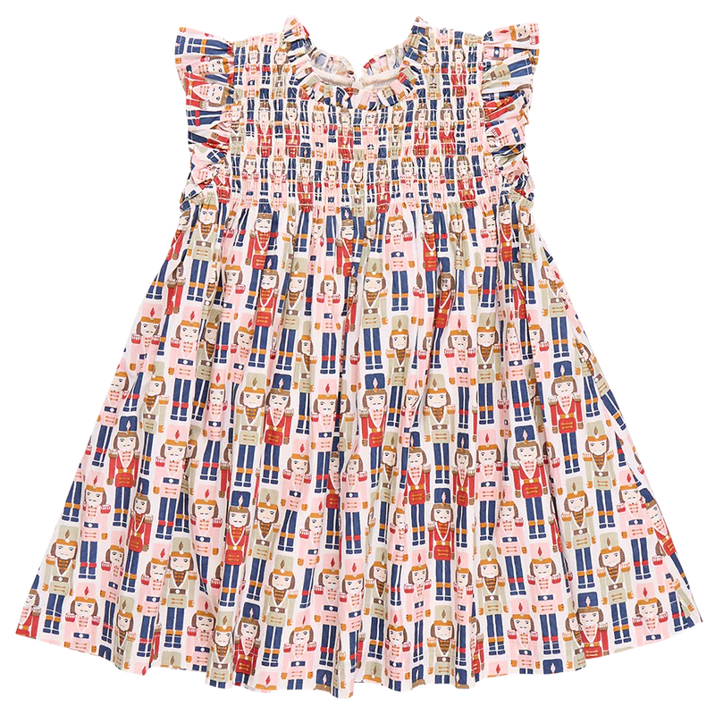 Girls Stevie Dress - Vintage Nutcracker