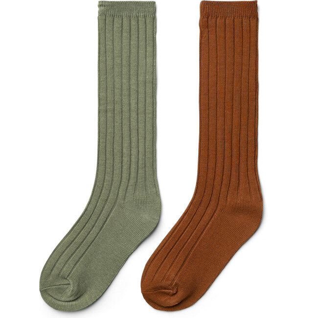 2Pk Organic Cotton Knee High