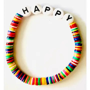 Vinyl Rainbow Bracelet