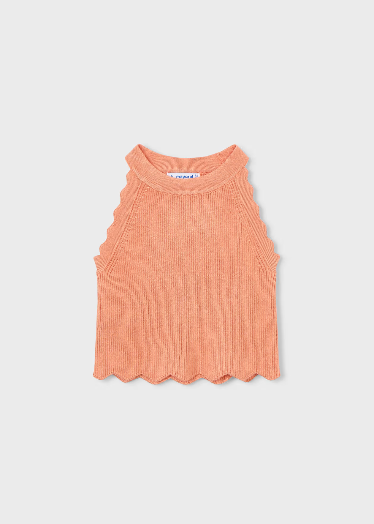 Mayoral Girl Halter Top Peach Little Sprout
