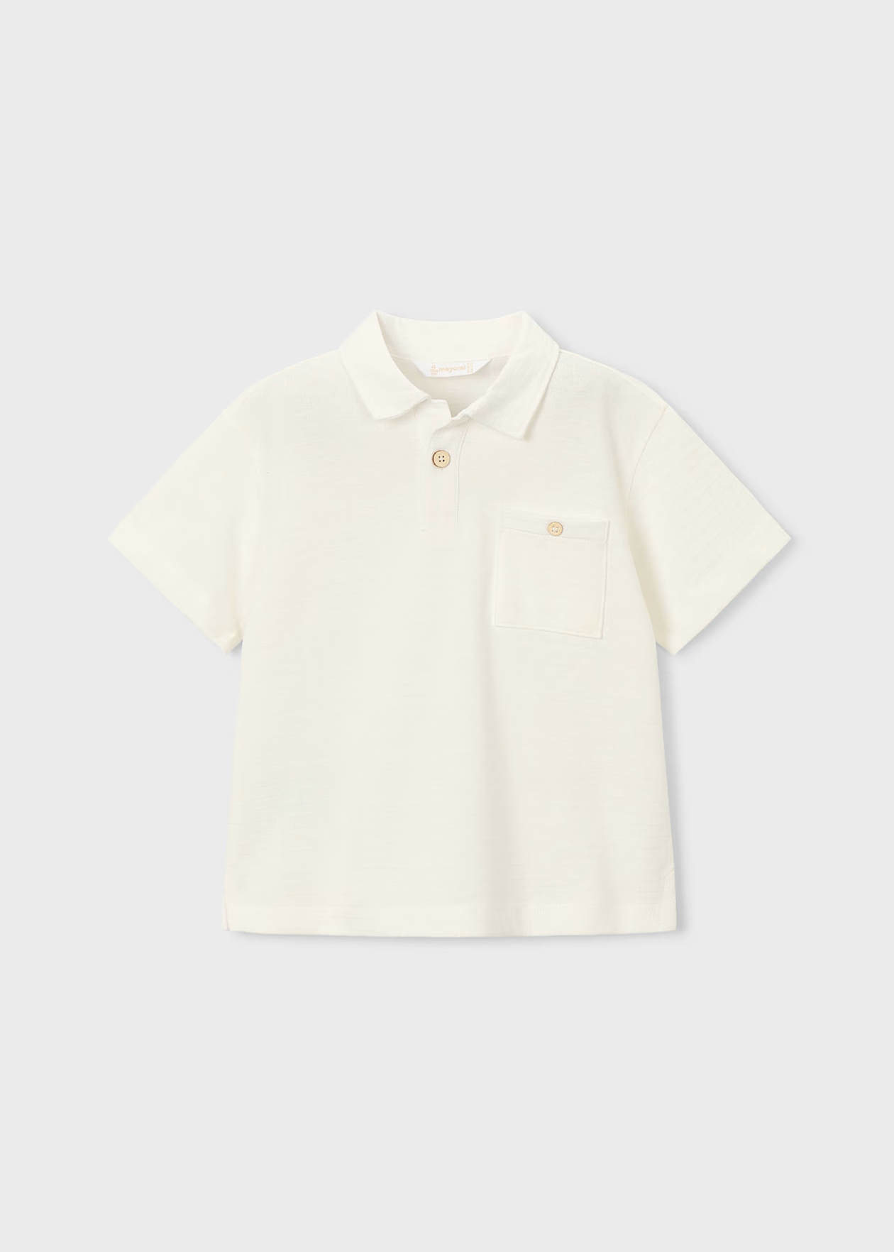 Boy Polo Shirt Cream Little Sprout Mayoral