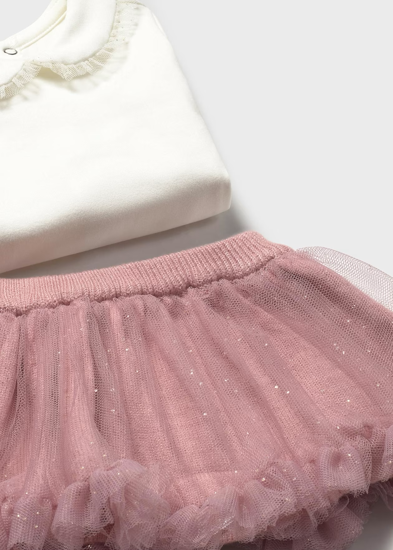 Newborn Girl 3-Piece Skirt Set - Petal