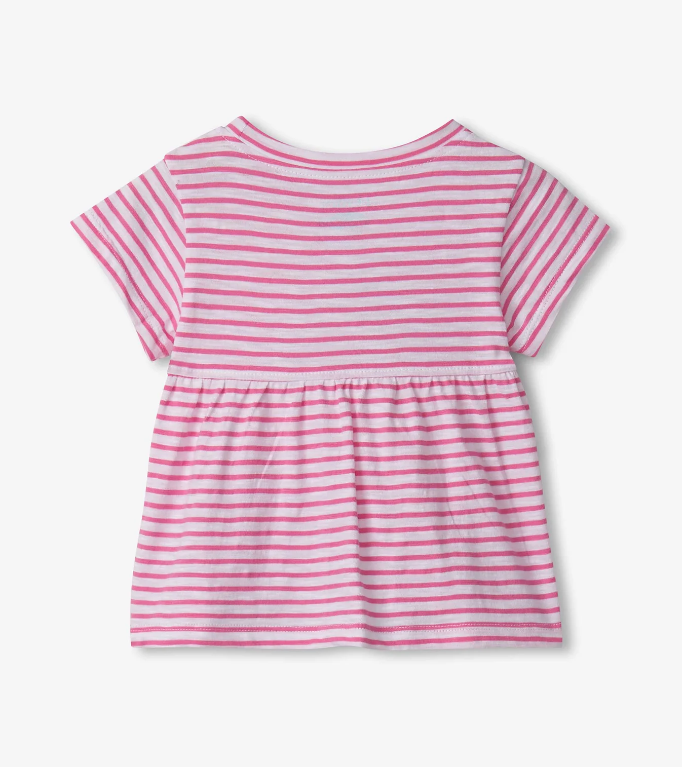 Cherry Stripes Graphic Tee - Pink Carnation