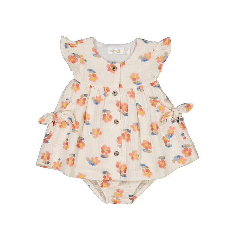 Dress - Peach-Little Sprout