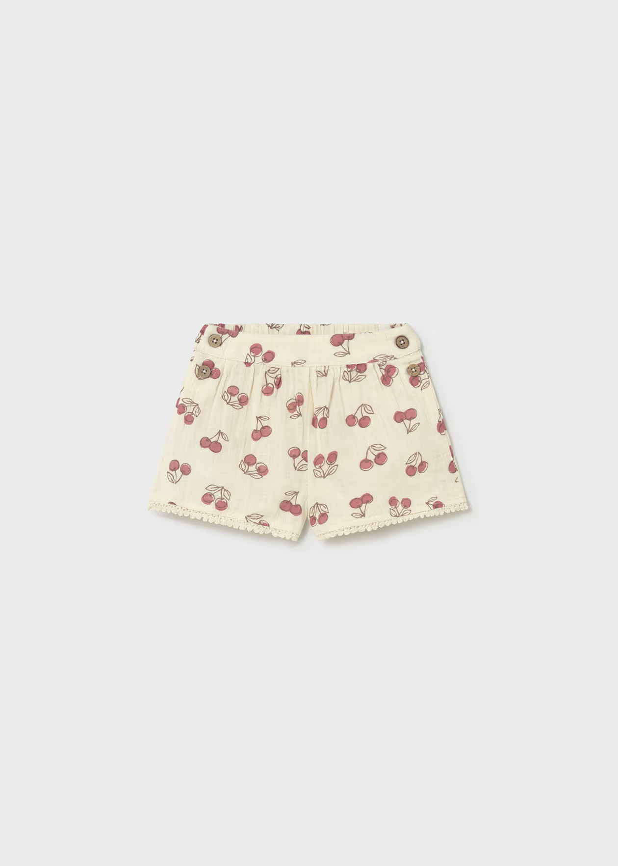 Mayoral Baby Girl Shorts Bone Little Sprout