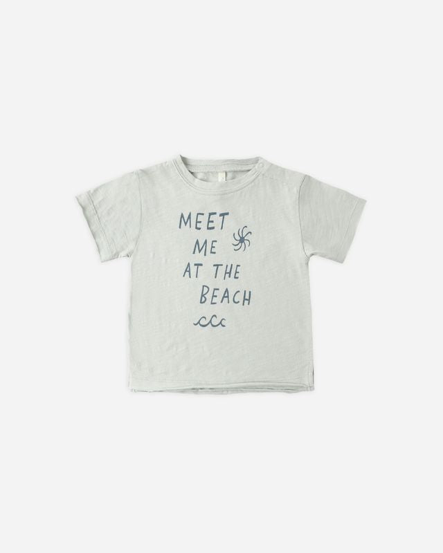 Rylee and Cru Raw edge Tee Meet me at the Beach Little Sprout