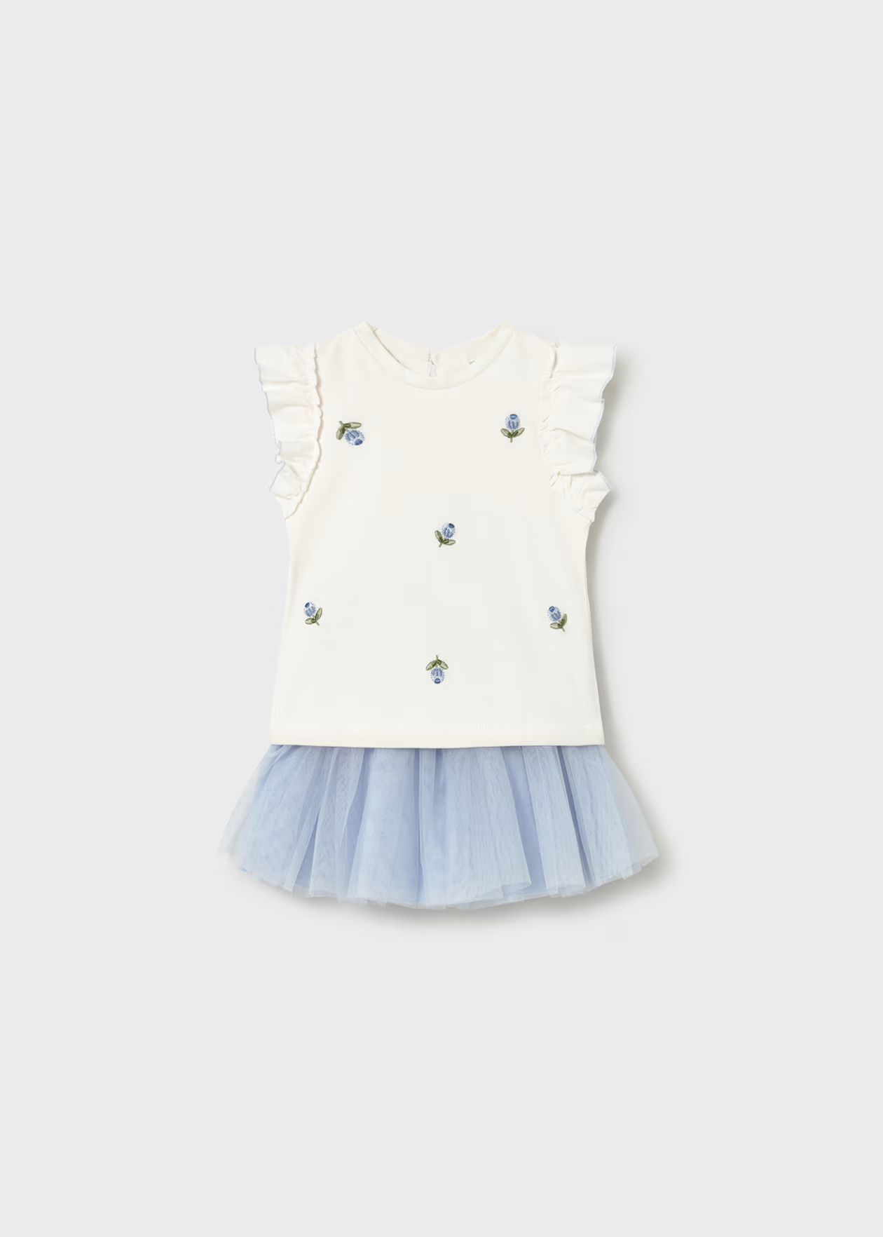 Mayoral Baby Tulle Skirt Set Sky Little Sprout