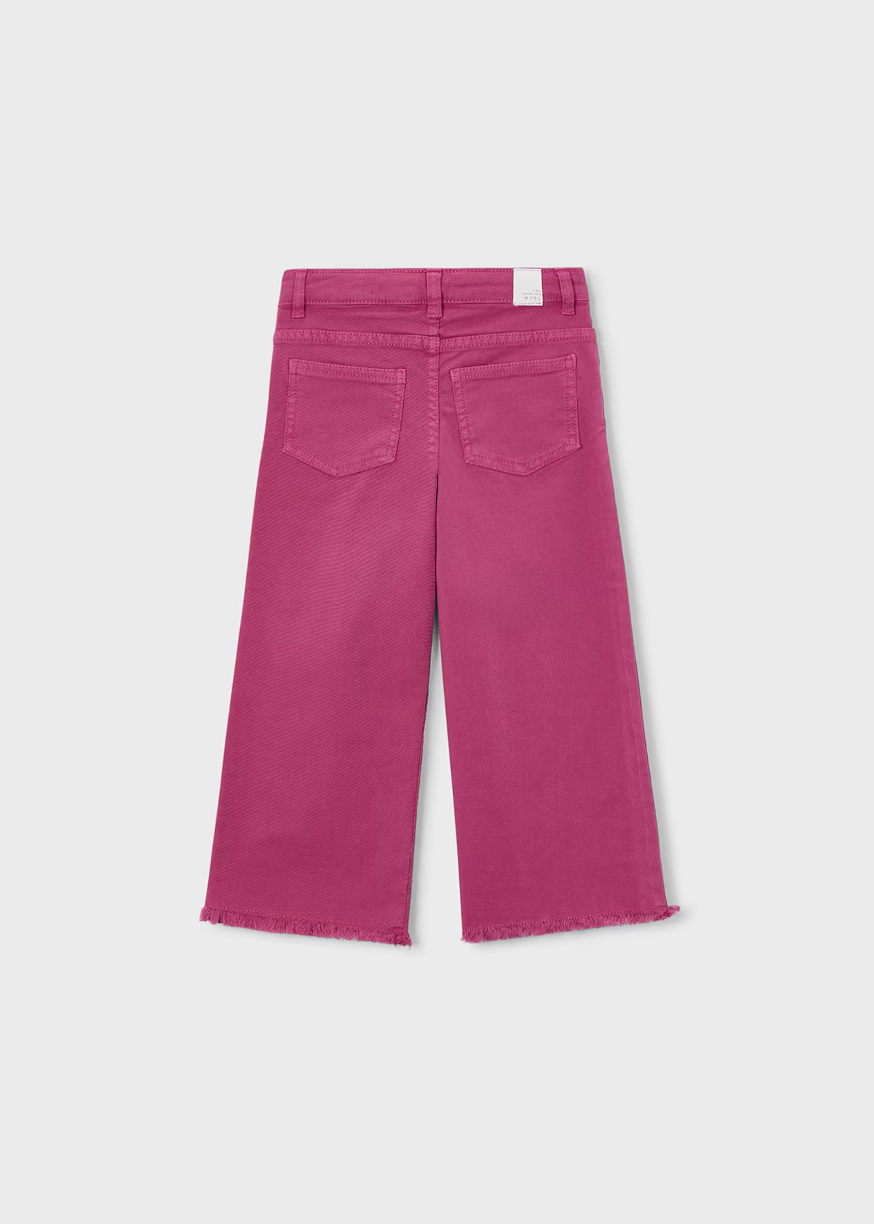 Wide Leg Twill Pants - Petal