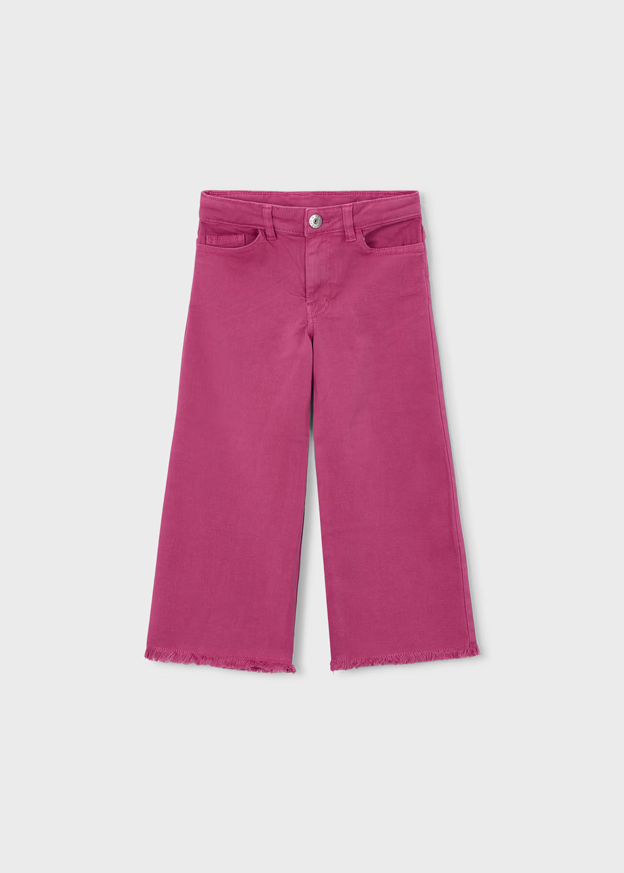 Girl Wide Leg Twill Pants Petal Little Sprout Mayoral