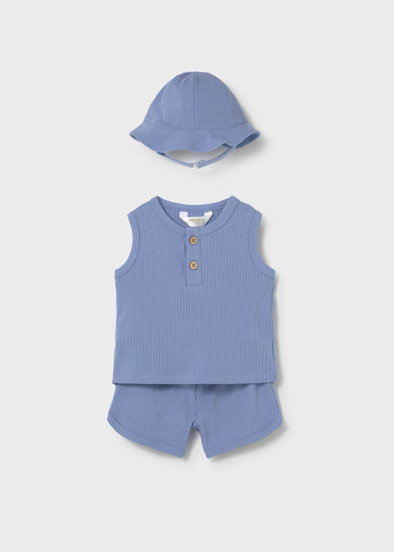 Mayoral Three Piece Newborn Boy Set Boat Little Sprout