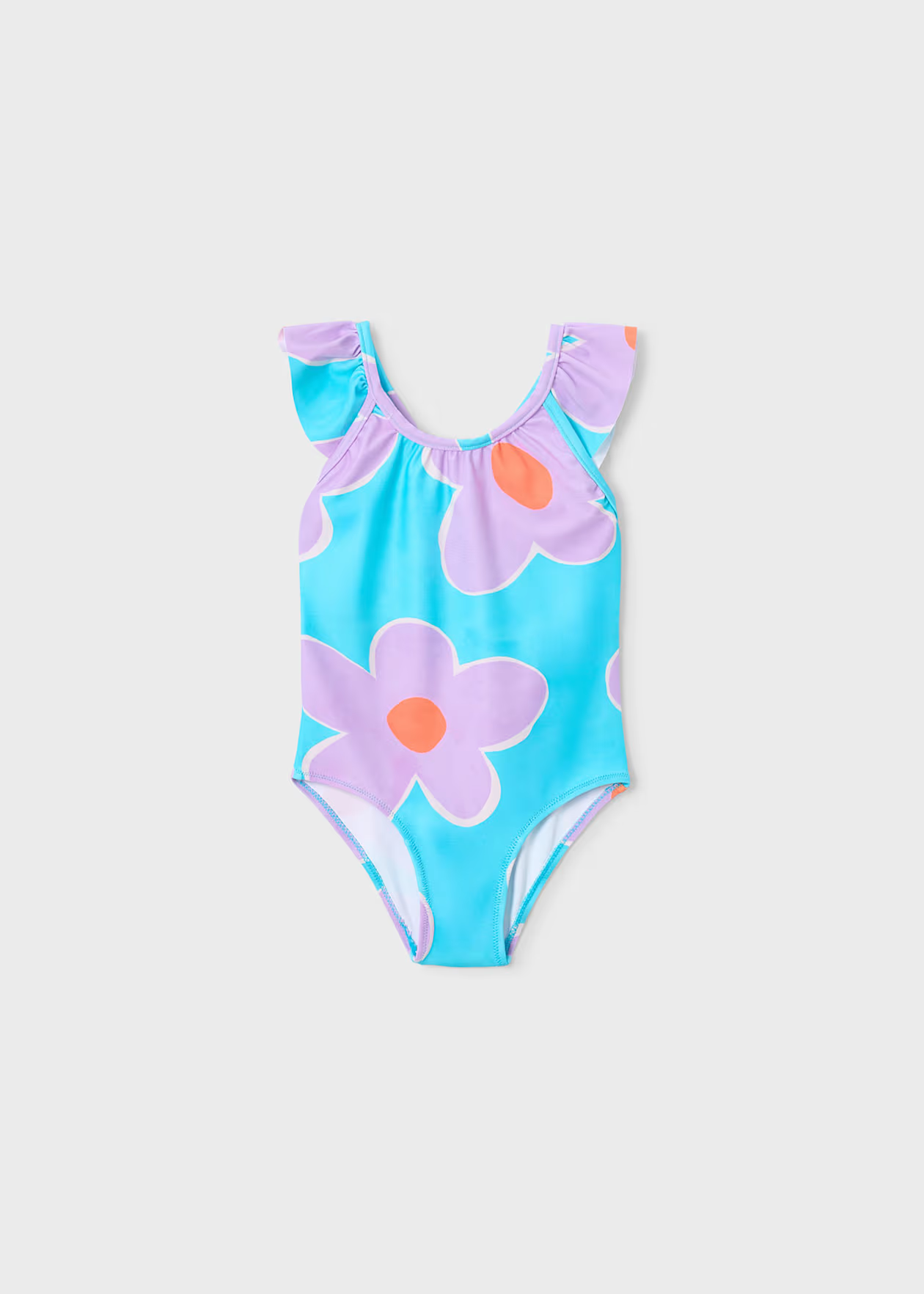 Mayoral Girl Printed Swimsuit Lilac Little Sprout