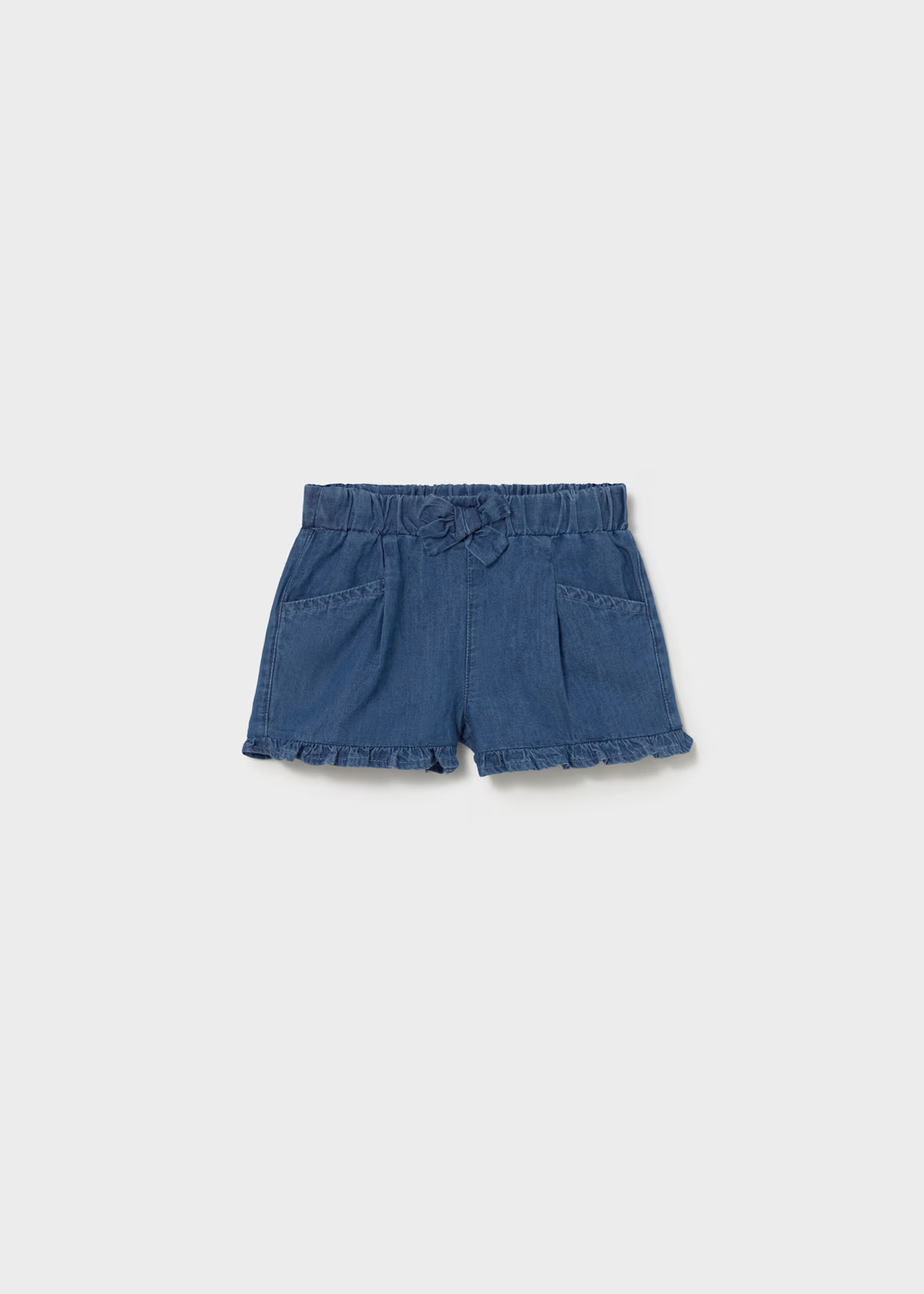 Mayoral Baby Flowy Shorts Dark Denim Little Sprout