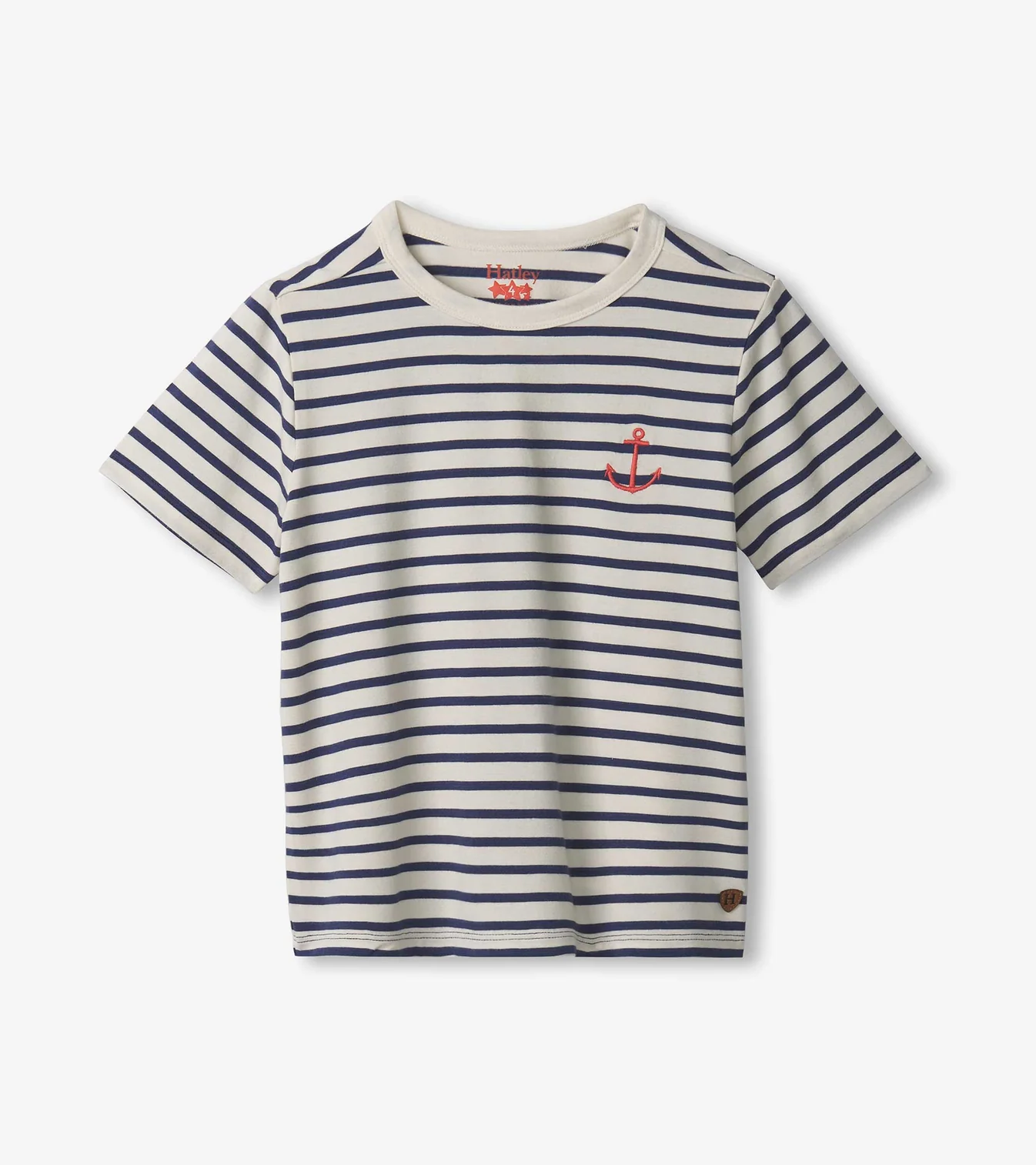 Blue Indigo Stripe Bamboo Tee