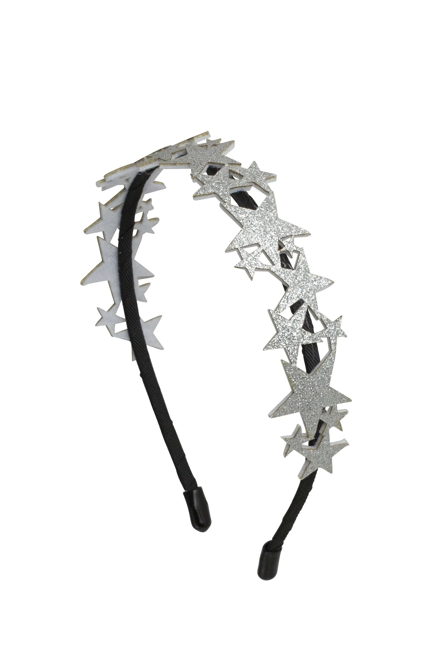 Starry Night Headband - Silver Glitter Stars