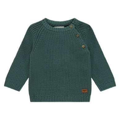 Baby Boy Pullover Sweater Bottle Green Little Sprout