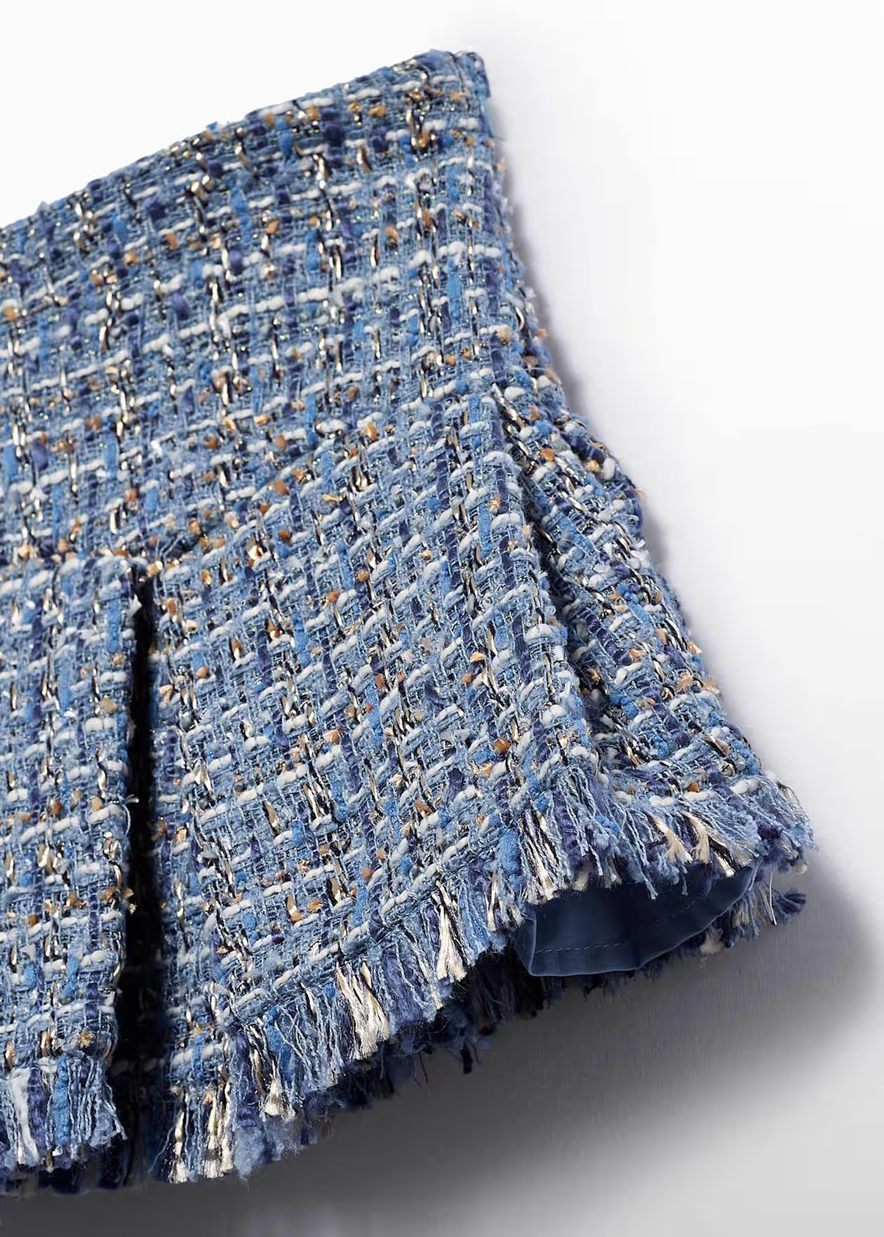 Tweed Skirt - Sky Blue