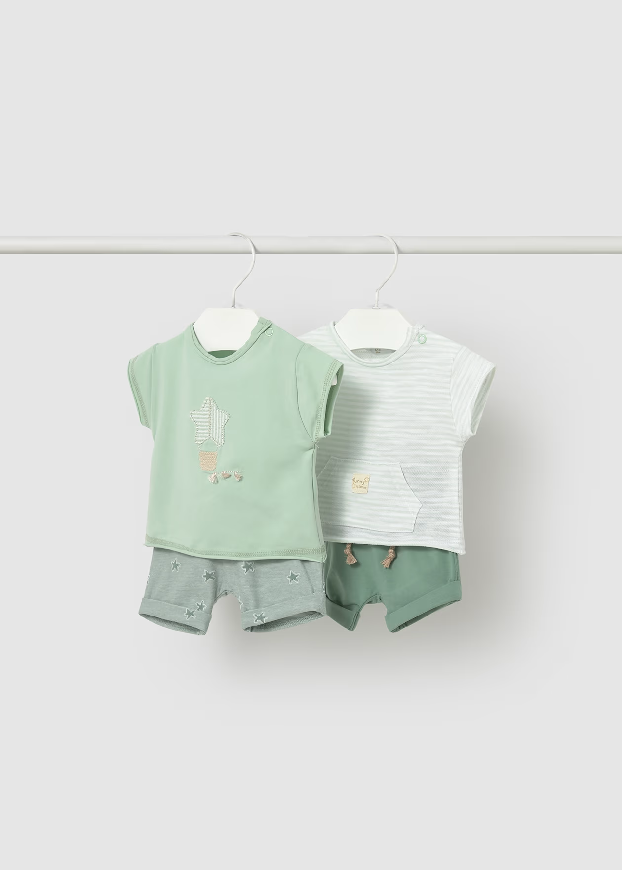 Mayoral Newborn Boy 4 Piece Set Algae Little Sprout