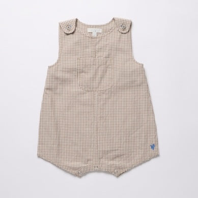 Baby Boys Noah Jumper Cocoa Gingham Little Sprout