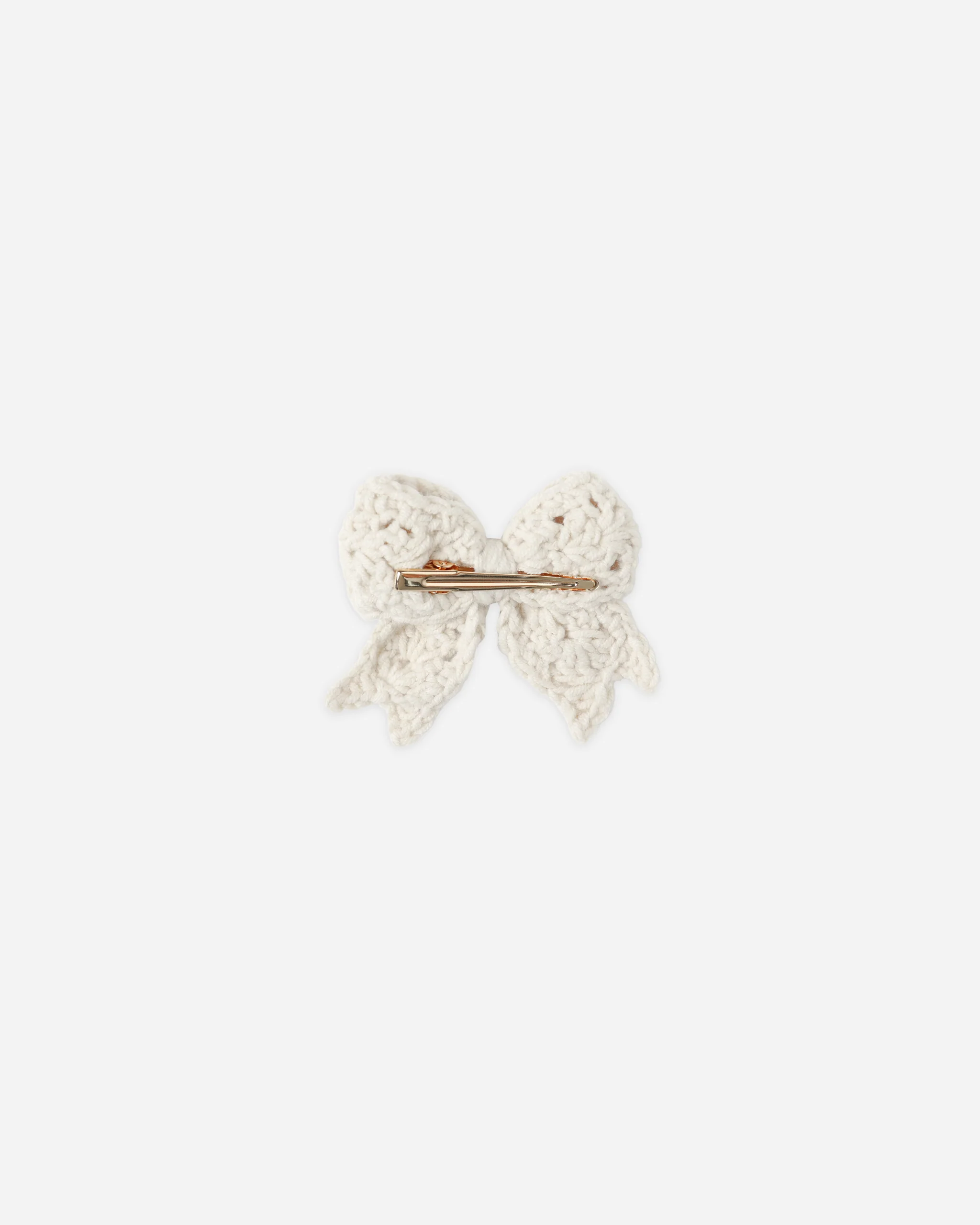 Crochet Bow - Natural