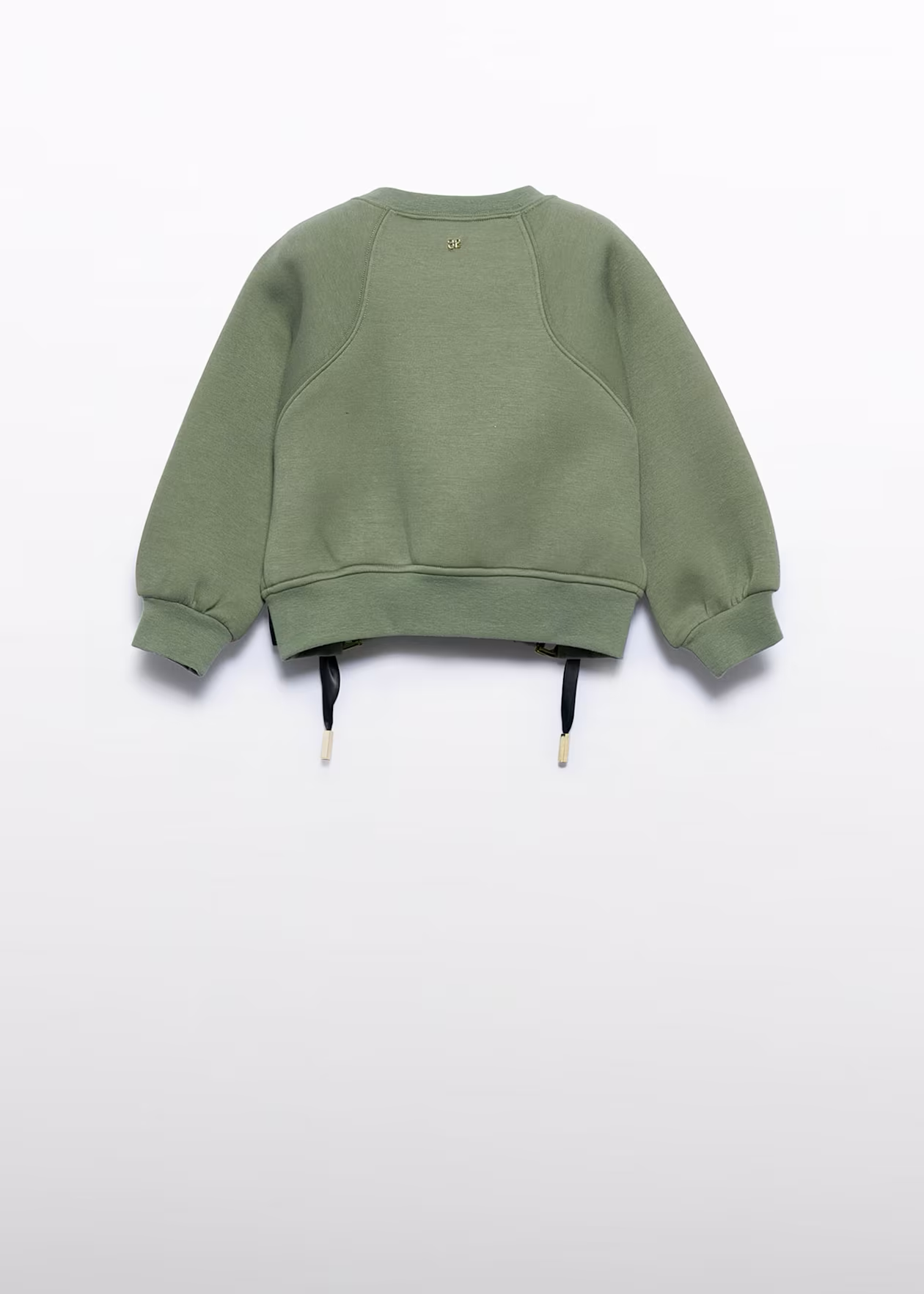 Sweatshirt with Bow Details - Bay Leaf