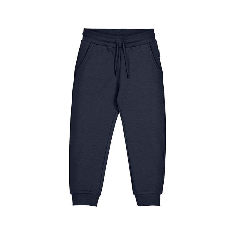 Basic cuffed Fleece Trousers Navy Little Sprout