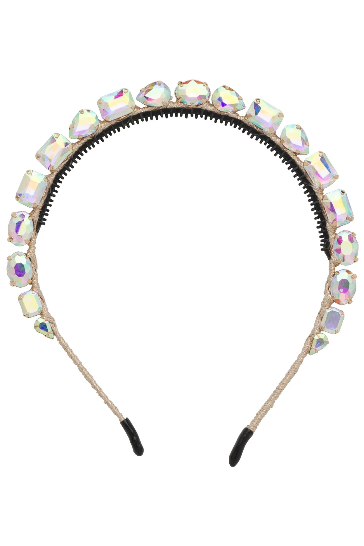 Beauty Queen Headband - Crystalized Rainbow