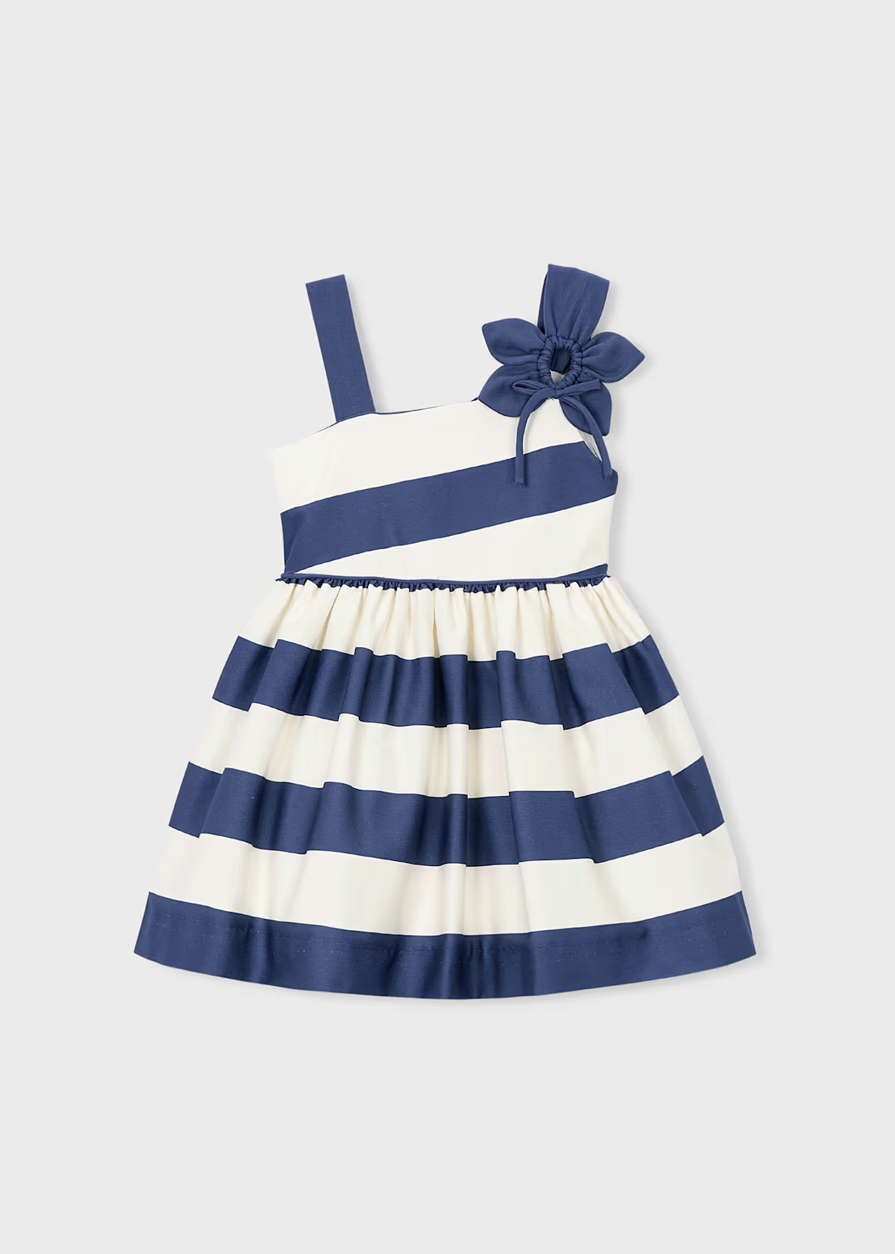 Mayoral Girl Asymmetric Dress Porcelain Little Sprout