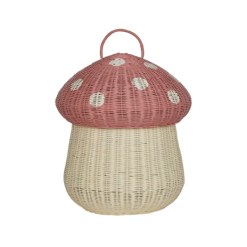 Mushroom Storage Basket - Musk