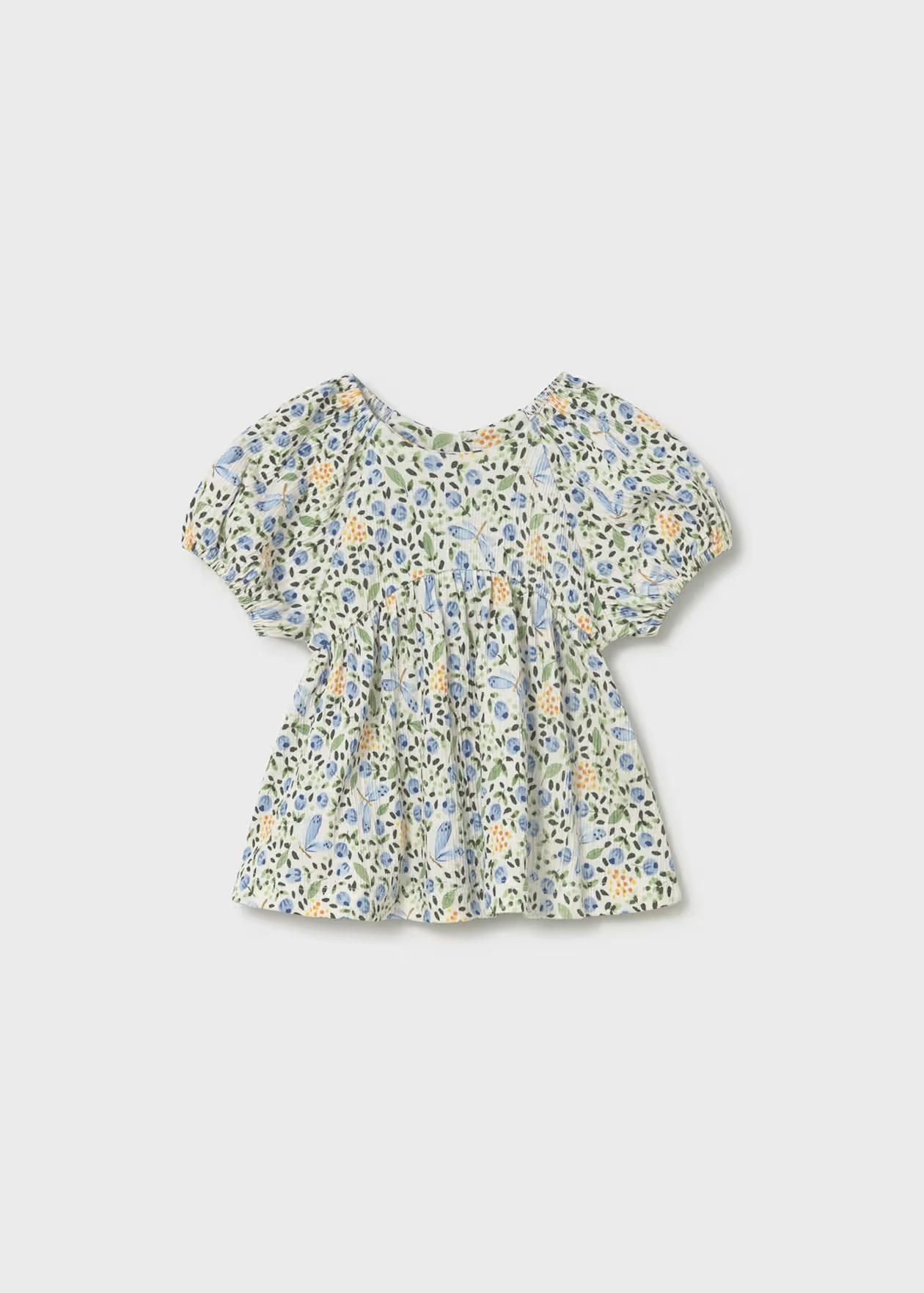 Mayoral Baby Bambula Blouse Little Sprout Sky 