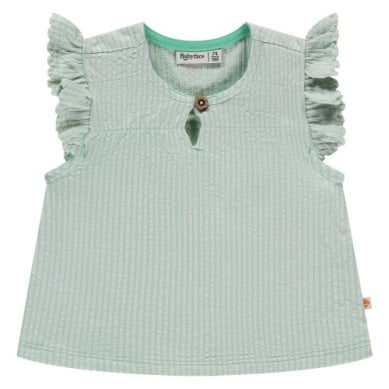 Babyface Baby Girls Short Sleeve T Shirt Seafoam Little Sprout