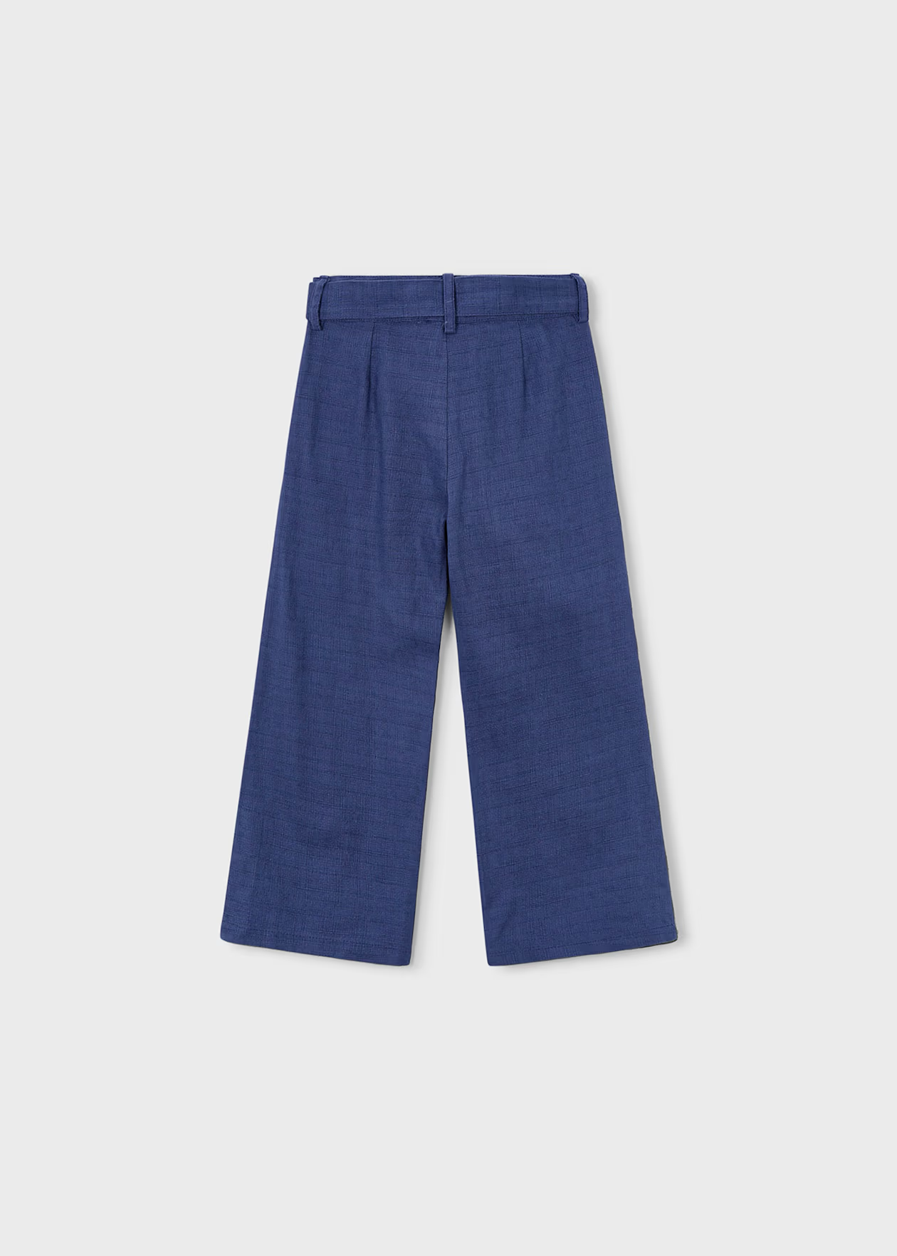 Embroidered Linen Pants -Porcelain