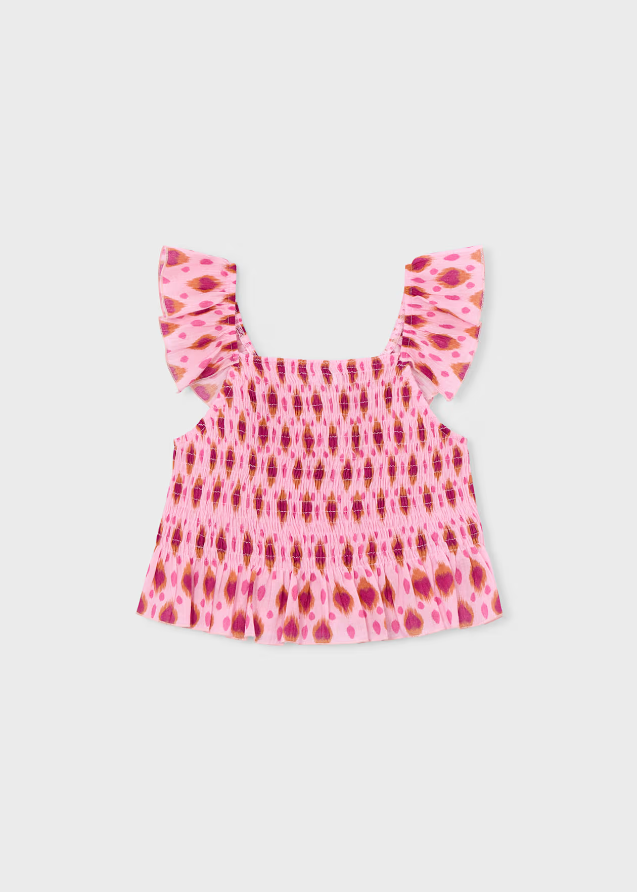 Girl Printed Bambula Top - Candy