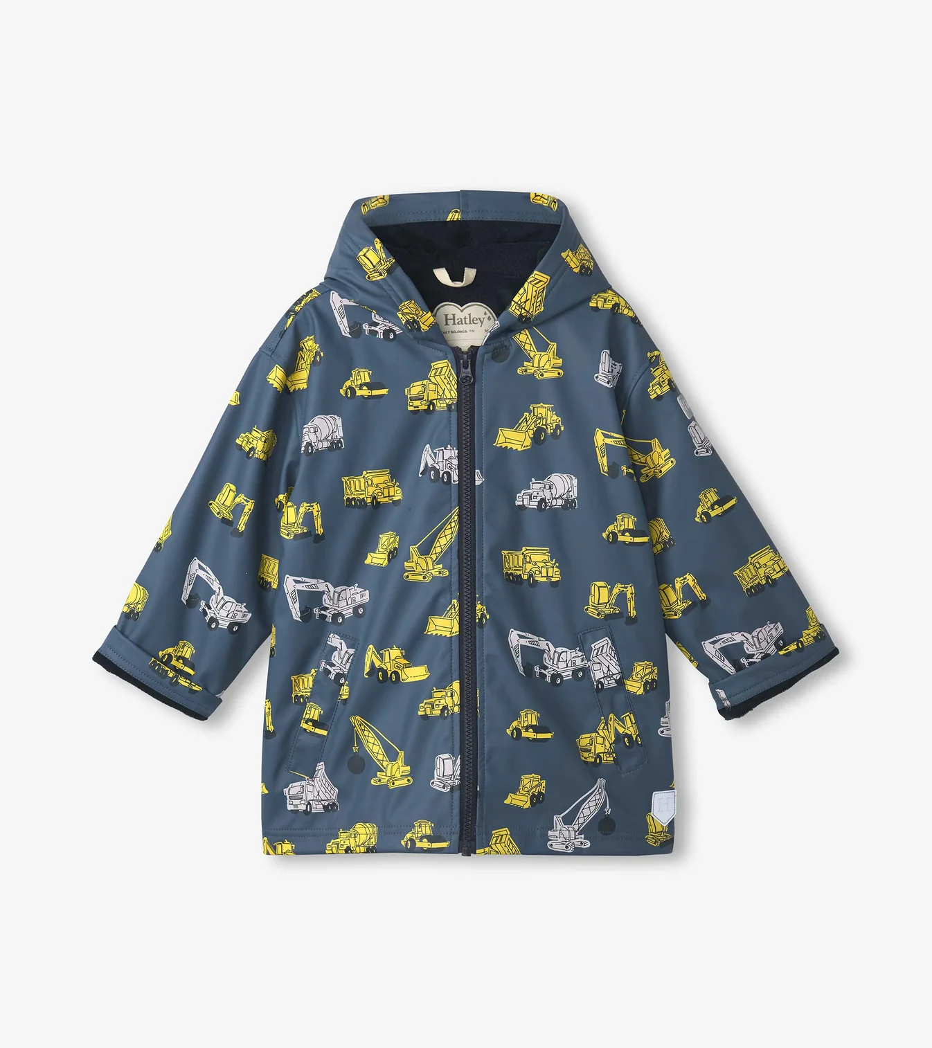 Under Construction Zip Up Rain Jacket - Bering Sea