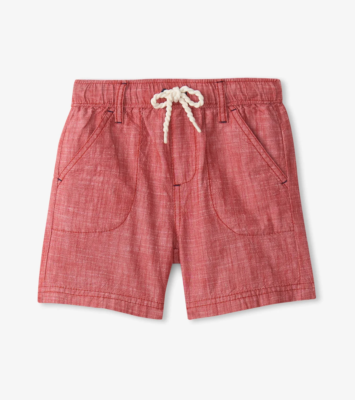 Nautical Chambray Woven Short - Chrysanthemum